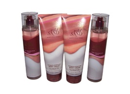 Bath and Body Works Wild Sand 4 Piece Set - Body Cream &amp; Fragrance Mist Spray - £35.50 GBP