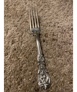 1 REED &amp; BARTON FRANCIS 1ST STERLING SILVER PLACE FORK 7 1/4&quot; OLD MARK N... - £78.10 GBP