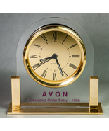Avon Quartz Desk Clock Employee Award 1998 No Box - £3.92 GBP