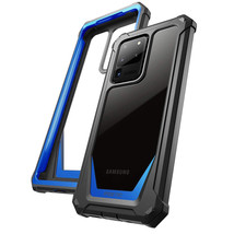 For Samsung Galaxy S20 Ultra Case Clear Hybrid Bumper Phone Cover Blue - £12.52 GBP