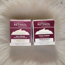 Lot of 2 Skincare LdeL Cosmetics Retinol Vitamin Enriched Day &amp; Night Cream 1.7o - $38.21