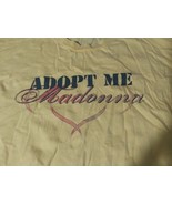 Madonna Adopt Me Music Concert Shirt Size X Large Yellow Short Sleeve - £25.70 GBP