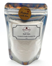 Coconut &amp; Vanilla Bath Salts Epsom Salt bath soak gift for her therapeut... - $7.43