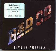 Bad Company - Live In Lakeland 07 / 22 / 2010 ( 2 CD SET ) ( Lakeland Center Jen - £24.26 GBP