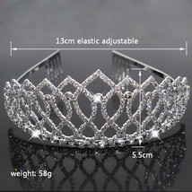 Fashion New Tiaras And Crowns Wedding Hair Accessories Princess Bride Crown Rhin - $10.41