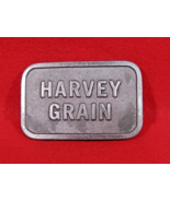 Vintage Harvey Grain Advertising Pewter Belt Buckle by Hit Line USA - $13.81