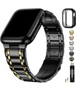 Stainless Steel Strap iWatch Band with Case for Apple Watch Series 42/44/45mm - $18.81