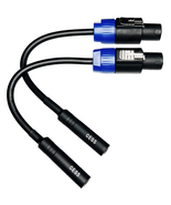 CESS-025 1/4 TS Female to Speakon Speaker Cables - Speakon to 6.35 Mm Mo... - £15.85 GBP