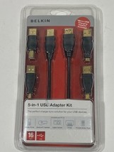 Belkin 5 in 1 USB Cable Kit with Adapters, 16 Foot - £4.63 GBP
