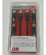 Belkin 5 in 1 USB Cable Kit with Adapters, 16 Foot - £4.60 GBP