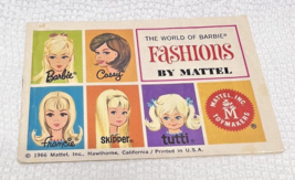 1966 The World of Barbie Fashion  Casey Francie Tutti Booklet 4.5 x 3" - $8.42