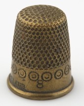 Vintage Brass Thimble Dimpled and Engraved with &quot;England&quot; - $31.18