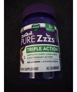 3 Vicks ZzzQuil Pure Zzzs Triple Action 3X Melatonin 42 Gummies (C4) - $43.01