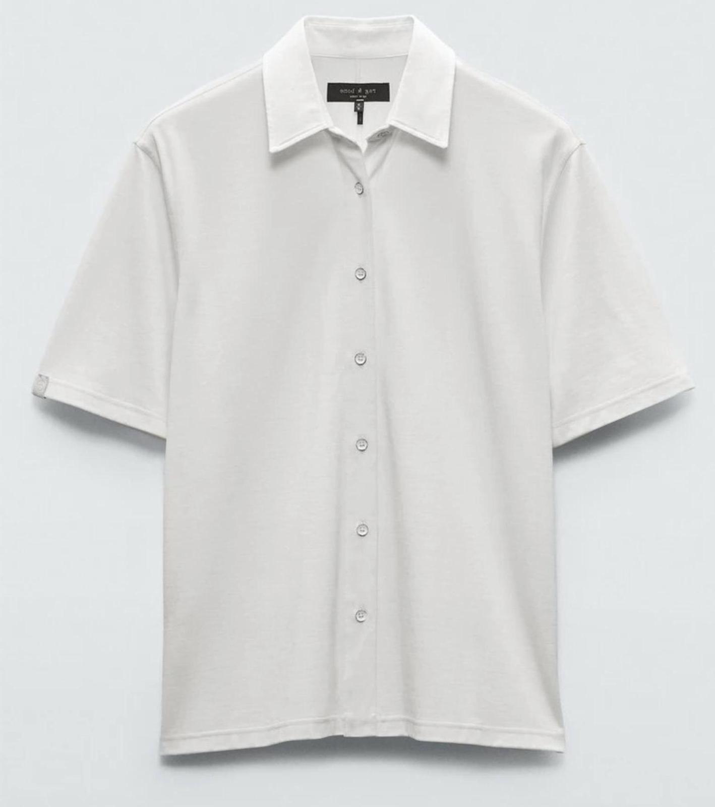 Rag &amp; Bone Men&#39;s Knit Cupro Dalton Shirt Size M - $162.36