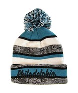 Philadelphia Embroidered Thick Winter Knit Pom Beanie Hat (Black Text) - £11.95 GBP