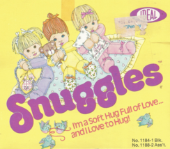 Vintage 1978 Ideal Snuggles Carboard Doll Box Cutout Only - $5.94