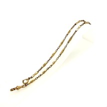 Antique Gold Filled Signed Sturdy Victorian Intricate Link Pocket Watch Chain - £51.59 GBP