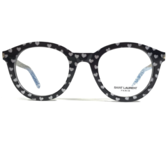 Saint Laurent Eyeglasses Frames SL 105 005 Black Silver Glitter Hearts 48-24-140 - £48.40 GBP