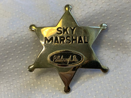 Sky Marshal Pittsburgh PA Pin Pinback Cosplay Security Jewelry Air Travel - $29.95