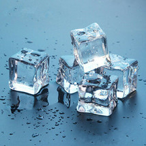 50Pcs/Pack Fake Artificial Acrylic Ice Cubes Crystal 2x2cm Square Party Wedding - £14.13 GBP