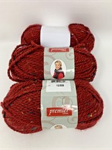 3 Pack Premier Yarns Serenity Chunky Tweed Yarn-Claret - DN900-2 - £12.84 GBP