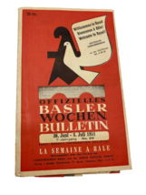 Official Basel Weekly Bulletin 1951 Germany Travel Guide Post WWII - $14.00