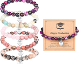 Graduation Gifts for Her 2024 5 Pack Graduation Bracelets Class of 2024 ... - $20.19