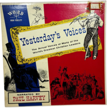 PAUL HARVEY - &quot;YESTERDAY&#39;S VOICES&quot; - RECORD ALBUM LP - WORD W3076-LP - $297.98 MXN