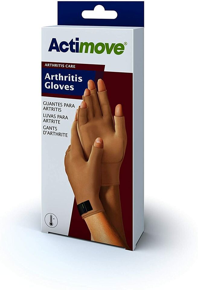 Actimove Arthritis Care Arthritis Gloves (Beige) Small warmth and medical compre Item image 5