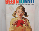 Vintage Begin To Knit American Thread Co Star Book No 201 Booklet Instru... - $5.19