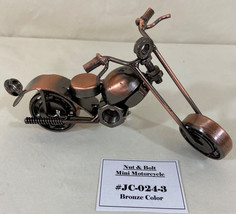 Motorcycle Mini Chopper Replica: Made Of Bronze Nuts &amp; Bolts; Rotating Parts Nib - £9.59 GBP