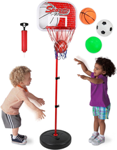 Basketball Hoop for Kids Toy Set with 3 Balls | Adjustable Height Stand ... - €21,25 EUR