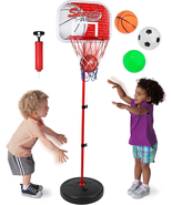 Basketball Hoop for Kids Toy Set with 3 Balls | Adjustable Height Stand ... - $451.40 MXN