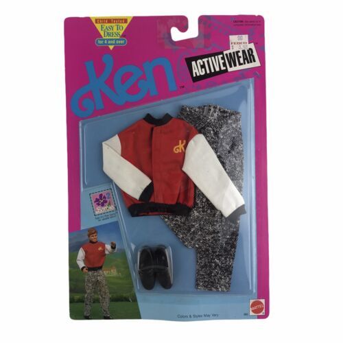 Primary image for Mattel 1991 Ken Outfit Sport Active Wear Letterman Jacket Accessories Clothes