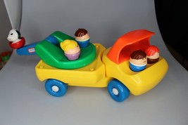 Vintage 1985 Little Tikes Vehicle Up n Down Cherry Picker Toy Truck with... - £23.29 GBP