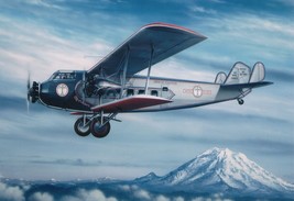 Framed 4&quot; X 6&quot; Print of a Boeing 80A-1 the &quot;City of Auburn.&quot;  Hang or Display. - £10.08 GBP