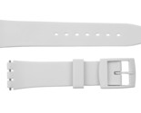 Swatch Replacement 17mm Plastic Watch Band Strap White - £8.07 GBP