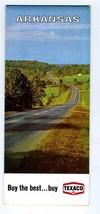 Texaco Arkansas Highway Map Gousha 1968 Edition - £9.27 GBP