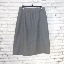 Vintage David Craig Sportswear LTD. Skirt Womens 14 Gray Zip Up Pockets - $29.95