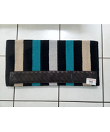 Casa Zia New Zealand Wool Saddle Blanket NEW Black Teal Cream Silver 32x32 - $136.69 CAD