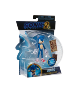 Sonic the Hedgehog 5&quot; Articulated Figure w/Map &amp; Ring Pouch Sonic 2 Movi... - £17.89 GBP