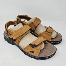 Jousen Men&#39;s MY661 Tan Adjustable Strap Open Toe Casual Sport Sandals Si... - $32.87