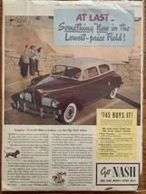 1941 Nash Ambassador 600 Ad 6 Passenger Slip-Stream Sedan Save Money Eve... - $75.39 MXN