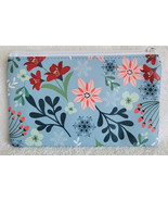 Brand New Vinyl &quot;Winter Floral&quot; Zipper Bag - $6.00
