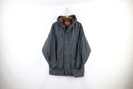 Vintage 90s Gap Mens Size XS Faded Wool Lined Hooded Parka Jacket Coat Gray - £54.71 GBP