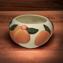 Vintage Claire Burke Peach Serving Bowl. Raised Peaches, Buds &amp; Branches... - £23.26 GBP