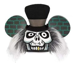 Disney Parks Haunted Mansion Hatbox Ghost Mickey Ear Hat Halloween Headband - £37.98 GBP