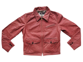 DOUBLE RL WOMENS FITTED LEATHER MOTO JACKET $2200 FREE WORLDWIDE SHIPPIN... - £785.84 GBP