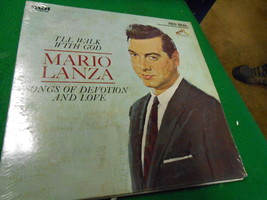 Vintage LP- &quot;I&#39;ll Walk With God&quot; by MARIO LANZA Songs of Devotion and Love - £9.94 GBP