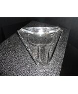 Heavy Crystal Clear Cigar Ashtray Measures 6.5"  NIB - $143.55